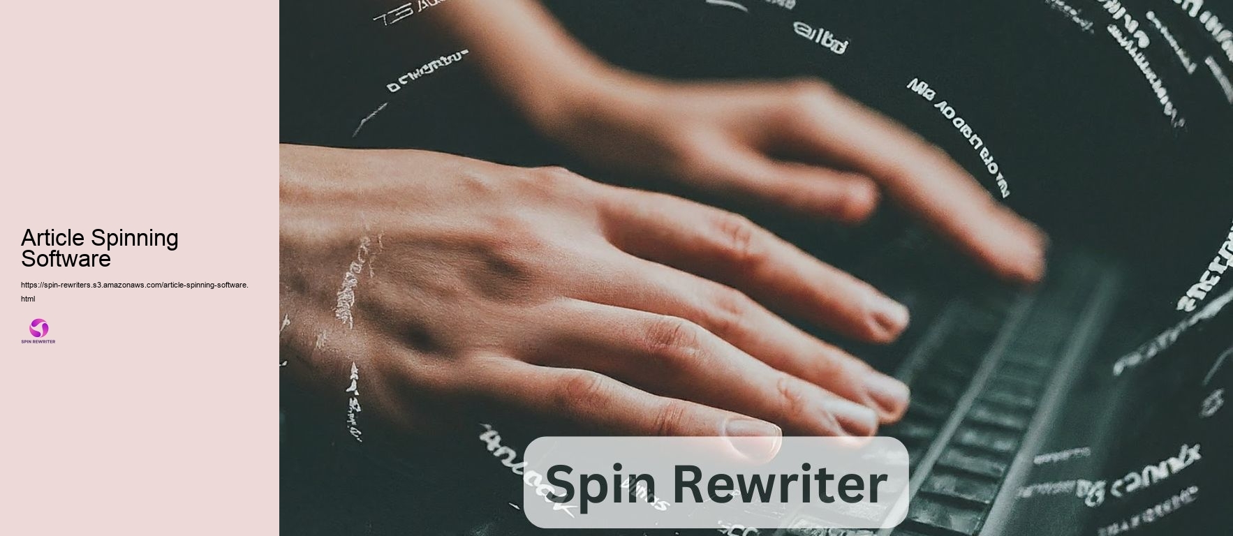 Article Spinning Software