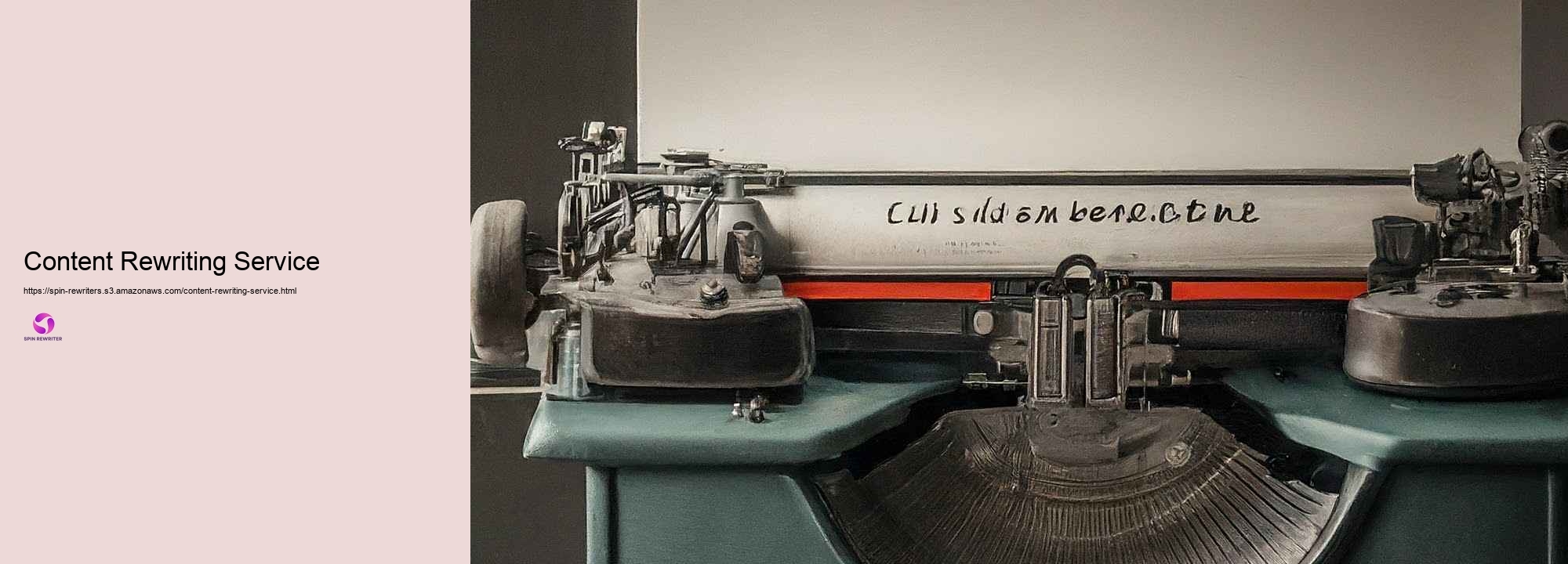 Specific Experiences and Testaments: Success with Spin Rewriter