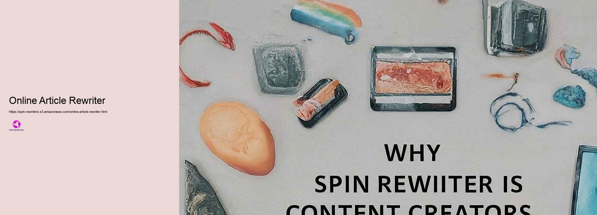 Comparing Spin Rewriter with Various other Revising Tools