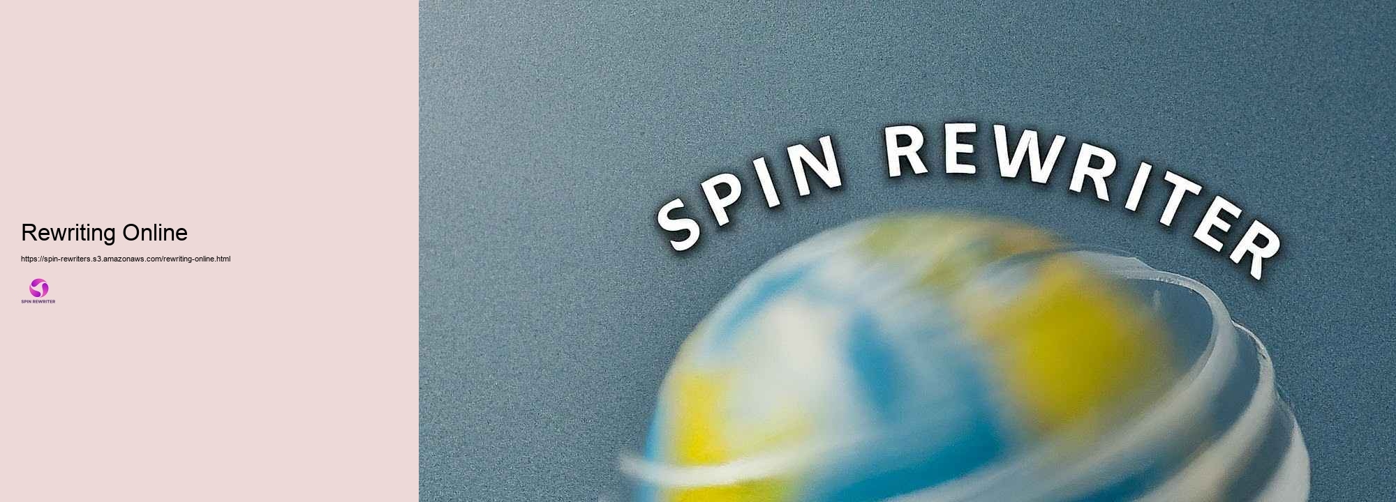 Why Spin Rewriter is Important for Internet Content Developers