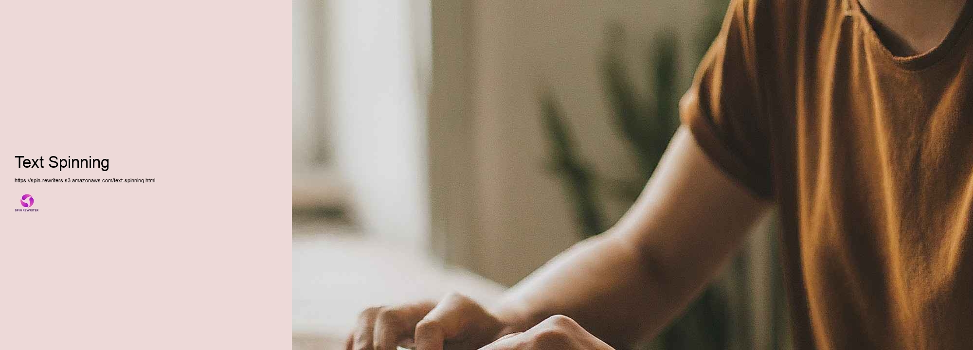 Taking advantage of SEO with Spin Rewriter: Concept